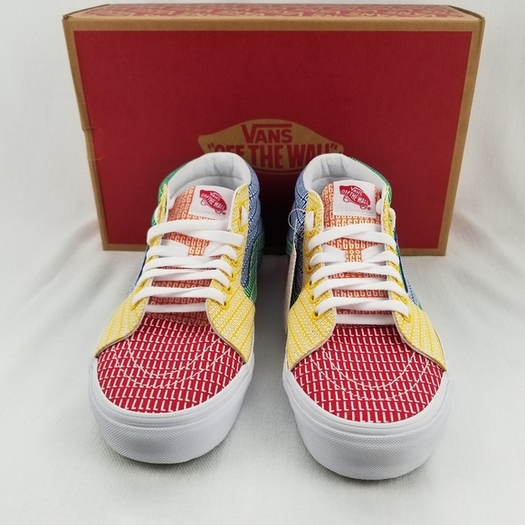 Vans Pride Sk8-Mid Multi-Colored Sneakers - Picture 3 of 9